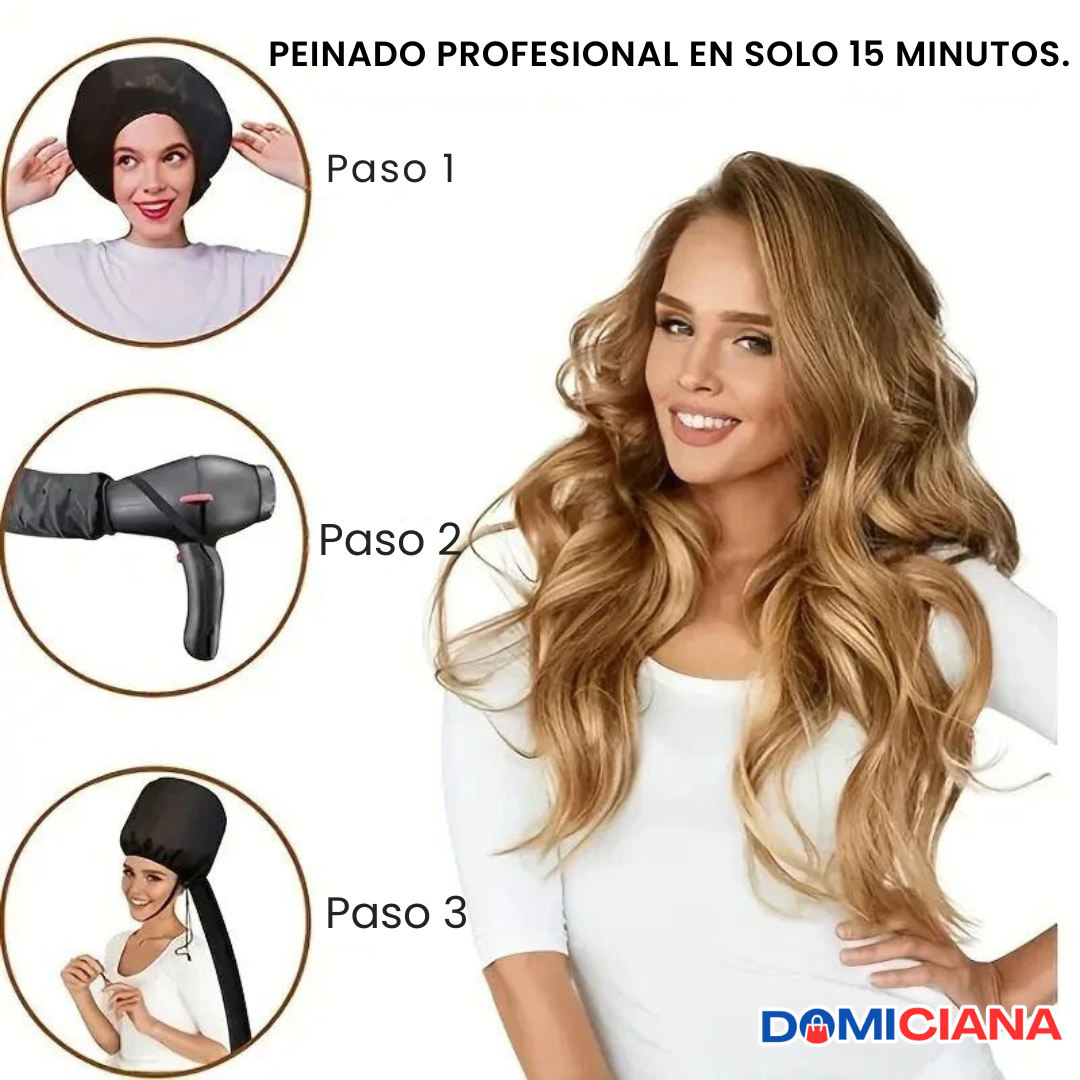 GORRO SECADOR DE CABELLO PORTÁTIL