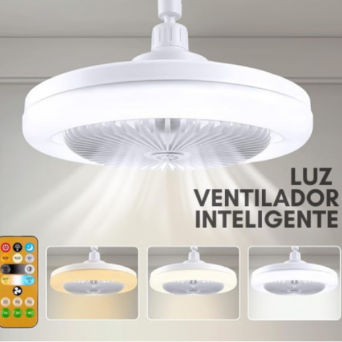 Ventilador Inteligente con Luz y Control Smart